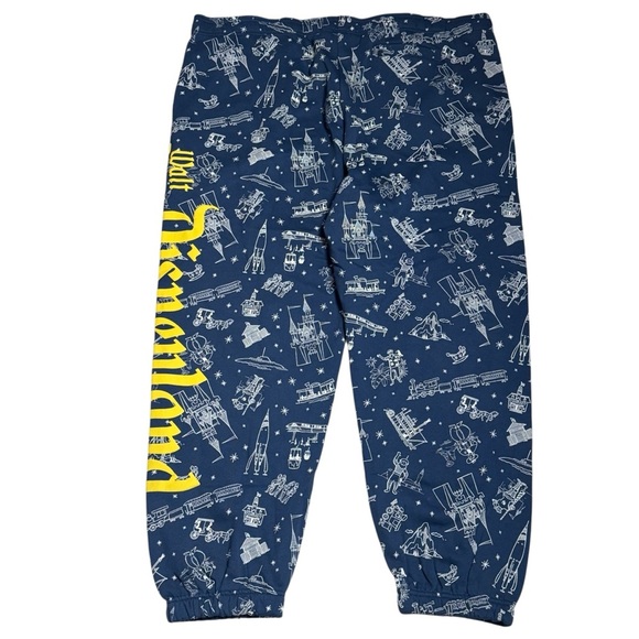 NWOT Disney 100 Disneyland Resort Comfort Jogger Sweatpants Novelty Unisex XXL - Picture 5 of 13